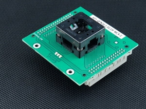 AP1 QFN32-1.02 ZIF MCX-2 (71-7318). Specialized programming module with open ZIF socket.