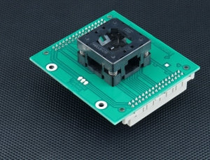 AP1 QFN40-2.02 ZIF JW8-1 (71-7489). Specialized programming module with open ZIF socket.
