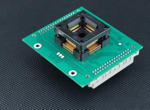 AP1 QFP100 ZIF XMEGA-1 (71-1603). Specialized programming module with open ZIF socket.