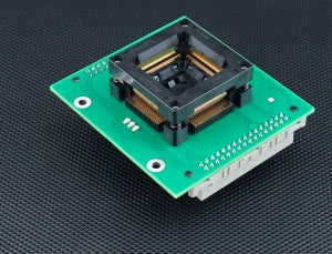 AP1 QFP144-1.02 ZIF STM32-USBPHY-1 (71-7249). Specialized programming module with open ZIF socket.