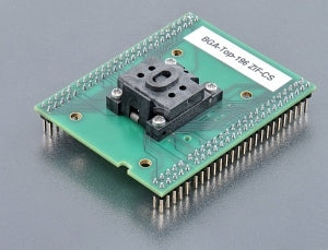 BGA-Top-196 ZIF-CS (70-1023). BGA adapter top board with clamshell ZIF socket.