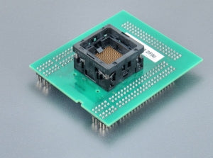 BGA-Top-208 ZIF (b) (70-1079B). BGA adapter top board with open ZIF socket.