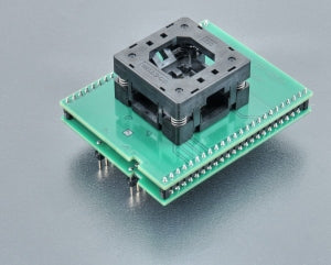 DIL48/QFN32 ZIF nRF-1 (70-7291). Specialized programming adapter with open ZIF socket.