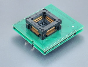 DIL48/QFP144-1.02 ZIF MB91-4 (70-6566). Specialized programming adapter with open ZIF socket.