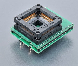 DIL48/QFP176 ZIF HD64-1 (70-0990). Specialized programming adapter with open ZIF socket.