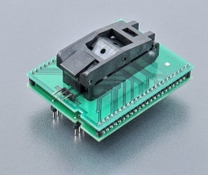 DIL48/QFP64-2 ZIF-CS NEC-2 (70-0480). Specialized programming adapter with clamshell ZIF socket.