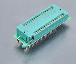 DIL48/SDIP64 ZIF M38-1 (70-0758). Specialized programming adapter with open ZIF socket.