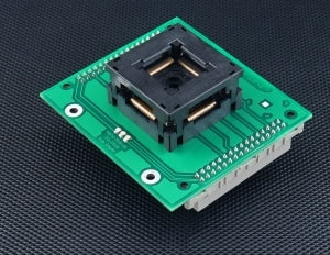 AP1 QFP128 ZIF S3F-1 (71-4976). Specialized programming module with open ZIF socket.