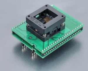 DIL48/QFN73-1.01 ZIF nRF-4 (70-5483). Specialized programming adapter with open ZIF socket.