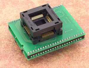 DIL48/QFP100 ZIF NEC-6 (70-0808). Specialized programming adapter with open ZIF socket.