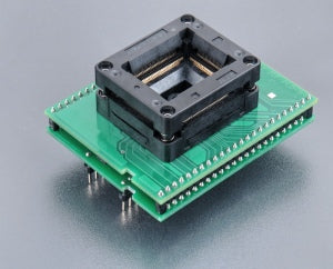 DIL48/QFP128-1.02 ZIF PLD-9 (70-5846). Specialized programming adapter with open ZIF socket.