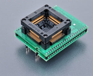 DIL48/QFP144-1.02 ZIF R7F-2 (70-3898). Specialized programming adapter with open ZIF socket.