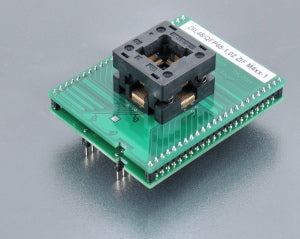 DIL48/QFP48-1.02 ZIF M4xx-1 (70-5795). Specialized programming adapter with open ZIF socket.