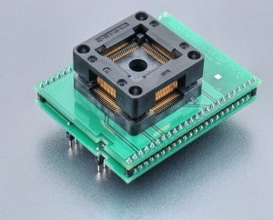 DIL48/QFP80-1.03 ZIF R5F-5 (70-4344). Specialized programming adapter with open ZIF socket.