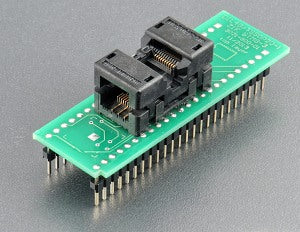 DIL48/TSSOP20-1 ZIF STM8-3 (70-3021). Specialized programming adapter with open ZIF socket.