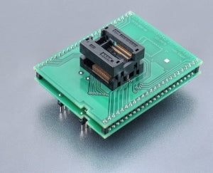 DIL48/TSSOP48-240 ZIF MSP430-1 (70-5113). Specialized programming adapter with open ZIF socket.